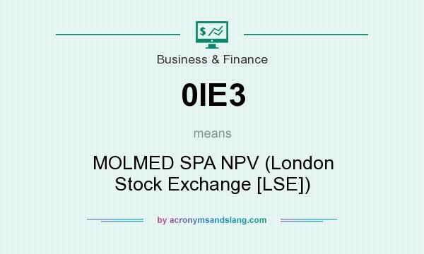 What does 0IE3 mean? It stands for MOLMED SPA NPV (London Stock Exchange [LSE])