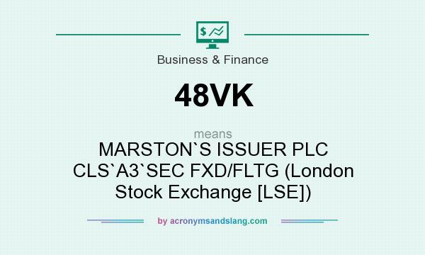 What does 48VK mean? It stands for MARSTON`S ISSUER PLC CLS`A3`SEC FXD/FLTG (London Stock Exchange [LSE])