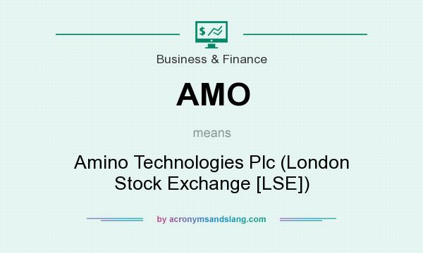 What does AMO mean? It stands for Amino Technologies Plc (London Stock Exchange [LSE])