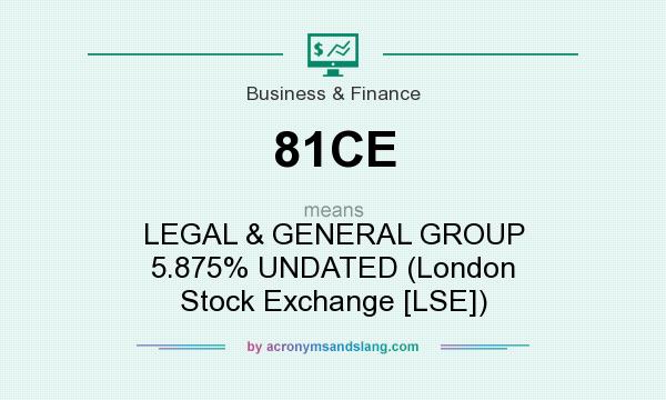 What does 81CE mean? It stands for LEGAL & GENERAL GROUP 5.875% UNDATED (London Stock Exchange [LSE])