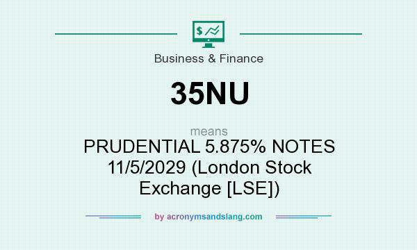 What does 35NU mean? It stands for PRUDENTIAL 5.875% NOTES 11/5/2029 (London Stock Exchange [LSE])