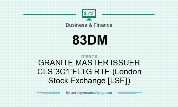 What does 83DM mean? It stands for GRANITE MASTER ISSUER CLS`3C1`FLTG RTE (London Stock Exchange [LSE])