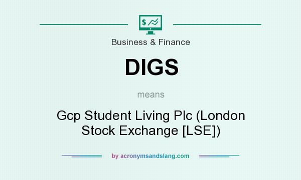 What does DIGS mean? It stands for Gcp Student Living Plc (London Stock Exchange [LSE])