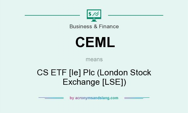What does CEML mean? It stands for CS ETF [Ie] Plc (London Stock Exchange [LSE])