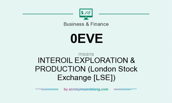 What does 0EVE mean? It stands for INTEROIL EXPLORATION & PRODUCTION (London Stock Exchange [LSE])
