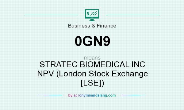 What does 0GN9 mean? It stands for STRATEC BIOMEDICAL INC NPV (London Stock Exchange [LSE])