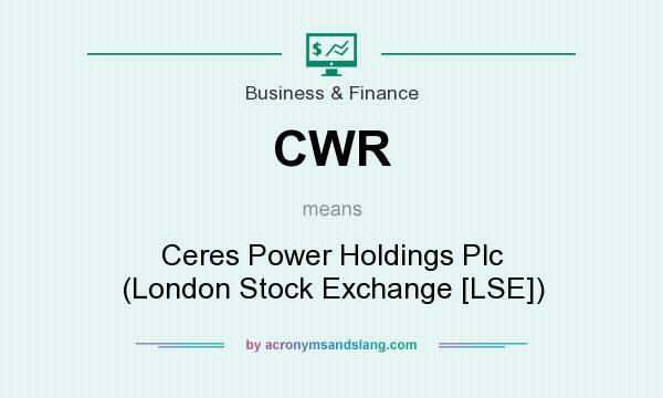What does CWR mean? It stands for Ceres Power Holdings Plc (London Stock Exchange [LSE])