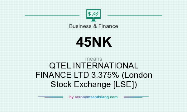 What does 45NK mean? It stands for QTEL INTERNATIONAL FINANCE LTD 3.375% (London Stock Exchange [LSE])