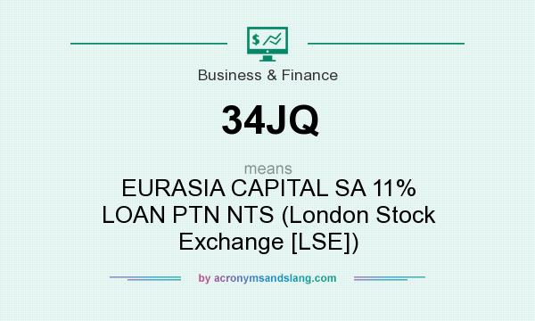 What does 34JQ mean? It stands for EURASIA CAPITAL SA 11% LOAN PTN NTS (London Stock Exchange [LSE])