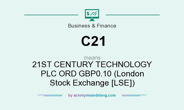 What does C21 mean? It stands for 21ST CENTURY TECHNOLOGY PLC ORD GBP0.10 (London Stock Exchange [LSE])