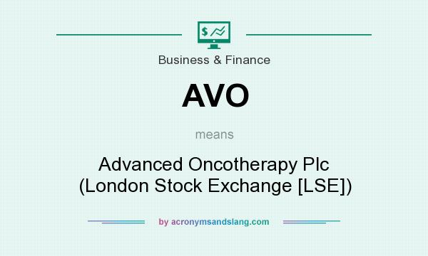 What does AVO mean? It stands for Advanced Oncotherapy Plc (London Stock Exchange [LSE])