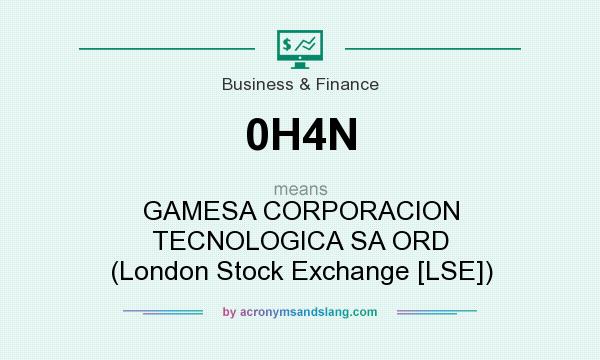 What does 0H4N mean? It stands for GAMESA CORPORACION TECNOLOGICA SA ORD (London Stock Exchange [LSE])