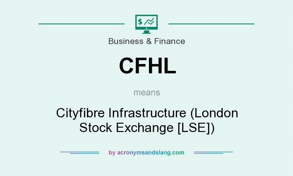 What does CFHL mean? It stands for Cityfibre Infrastructure (London Stock Exchange [LSE])