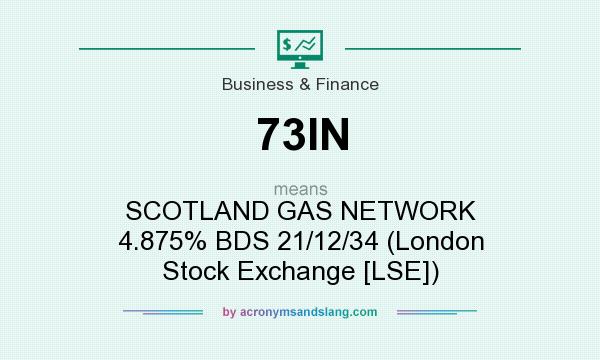 What does 73IN mean? It stands for SCOTLAND GAS NETWORK 4.875% BDS 21/12/34 (London Stock Exchange [LSE])