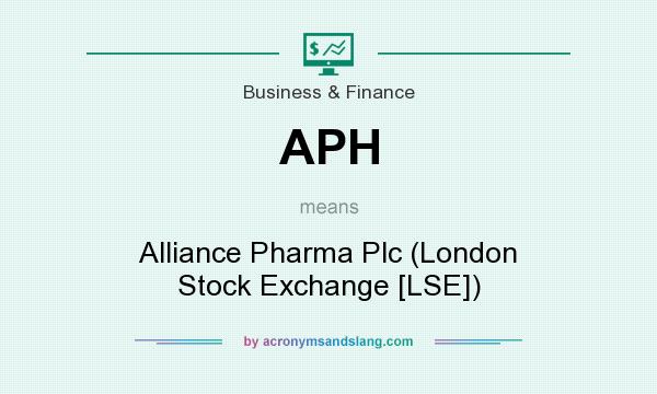 What does APH mean? It stands for Alliance Pharma Plc (London Stock Exchange [LSE])
