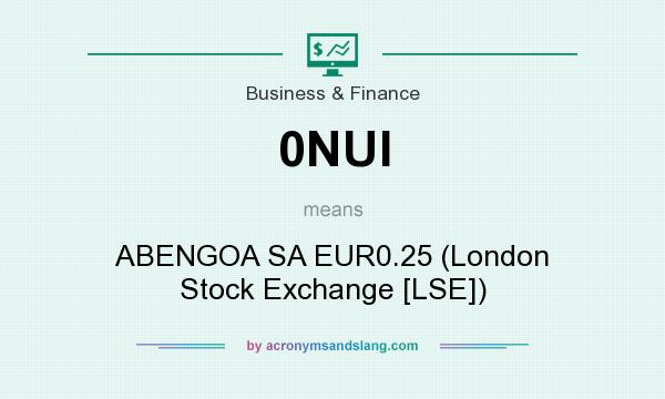 What does 0NUI mean? It stands for ABENGOA SA EUR0.25 (London Stock Exchange [LSE])