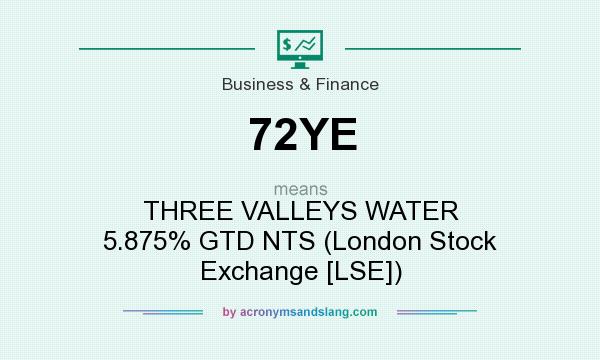 What does 72YE mean? It stands for THREE VALLEYS WATER 5.875% GTD NTS (London Stock Exchange [LSE])