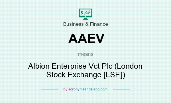What does AAEV mean? It stands for Albion Enterprise Vct Plc (London Stock Exchange [LSE])