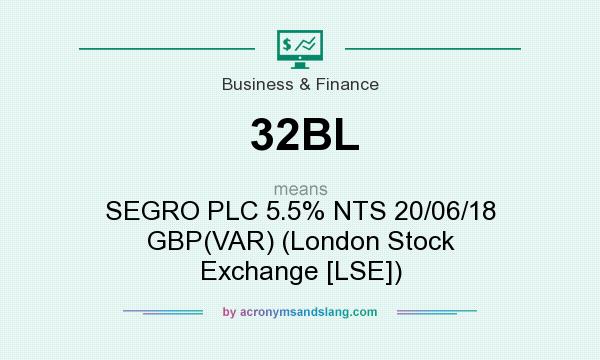 What does 32BL mean? It stands for SEGRO PLC 5.5% NTS 20/06/18 GBP(VAR) (London Stock Exchange [LSE])