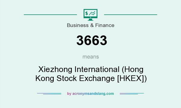 What does 3663 mean? It stands for Xiezhong International (Hong Kong Stock Exchange [HKEX])