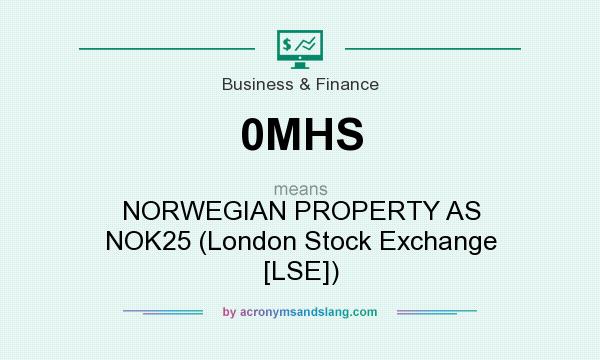 What does 0MHS mean? It stands for NORWEGIAN PROPERTY AS NOK25 (London Stock Exchange [LSE])