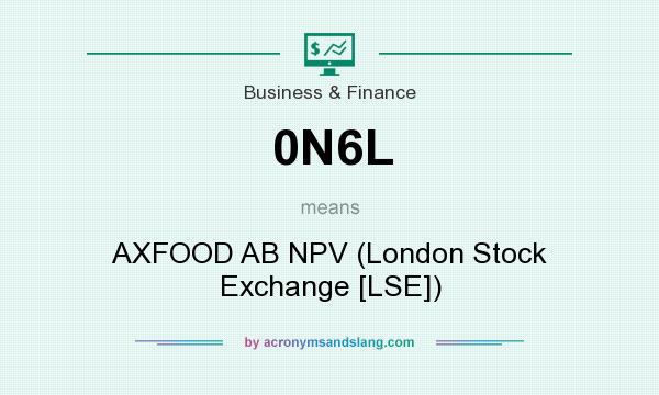 What does 0N6L mean? It stands for AXFOOD AB NPV (London Stock Exchange [LSE])