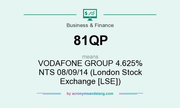 What does 81QP mean? It stands for VODAFONE GROUP 4.625% NTS 08/09/14 (London Stock Exchange [LSE])