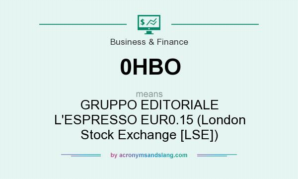 What does 0HBO mean? It stands for GRUPPO EDITORIALE L`ESPRESSO EUR0.15 (London Stock Exchange [LSE])