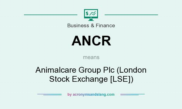 What does ANCR mean? It stands for Animalcare Group Plc (London Stock Exchange [LSE])