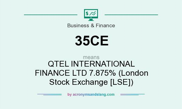 What does 35CE mean? It stands for QTEL INTERNATIONAL FINANCE LTD 7.875% (London Stock Exchange [LSE])
