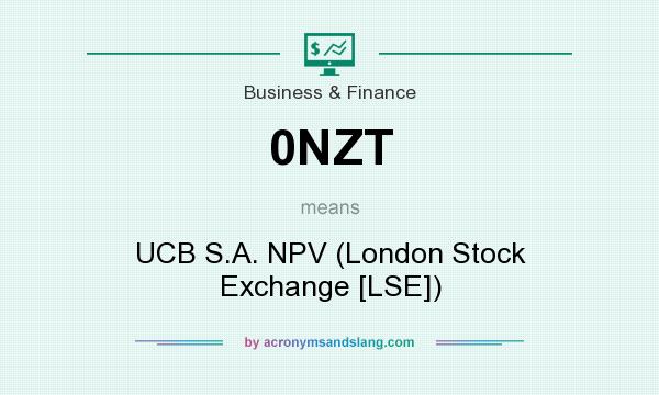 What does 0NZT mean? It stands for UCB S.A. NPV (London Stock Exchange [LSE])