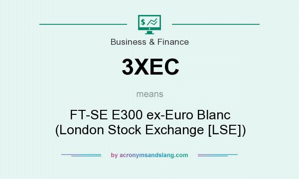 What does 3XEC mean? It stands for FT-SE E300 ex-Euro Blanc (London Stock Exchange [LSE])