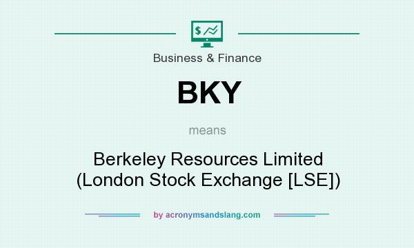 What does BKY mean? It stands for Berkeley Resources Limited (London Stock Exchange [LSE])