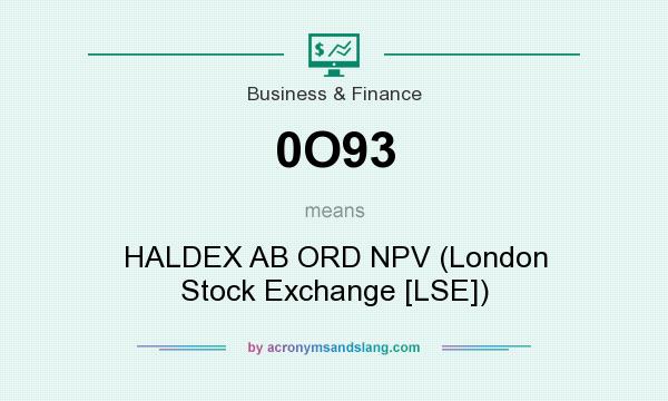 What does 0O93 mean? It stands for HALDEX AB ORD NPV (London Stock Exchange [LSE])