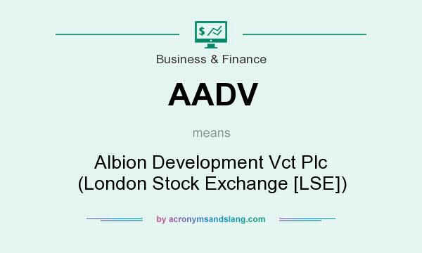 What does AADV mean? It stands for Albion Development Vct Plc (London Stock Exchange [LSE])