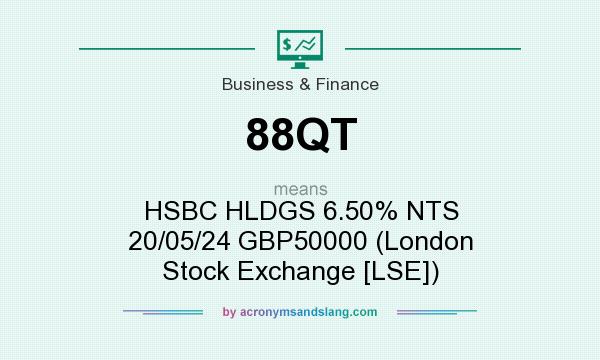 What does 88QT mean? It stands for HSBC HLDGS 6.50% NTS 20/05/24 GBP50000 (London Stock Exchange [LSE])