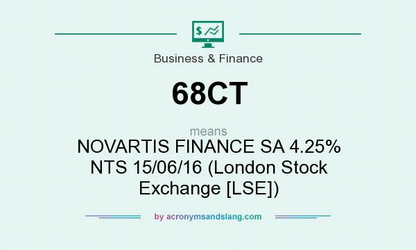 What does 68CT mean? It stands for NOVARTIS FINANCE SA 4.25% NTS 15/06/16 (London Stock Exchange [LSE])