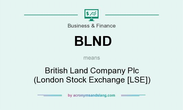 What does BLND mean? It stands for British Land Company Plc (London Stock Exchange [LSE])