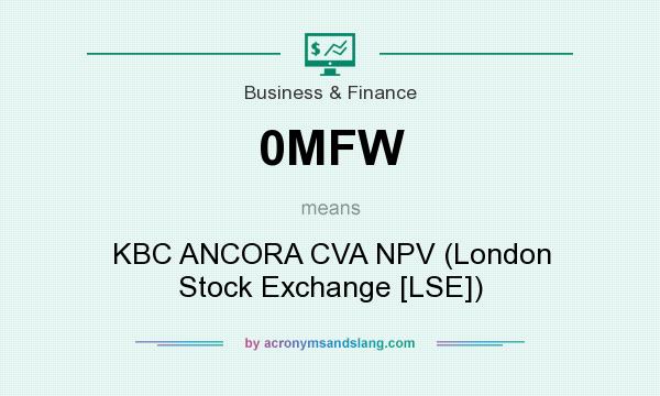 What does 0MFW mean? It stands for KBC ANCORA CVA NPV (London Stock Exchange [LSE])