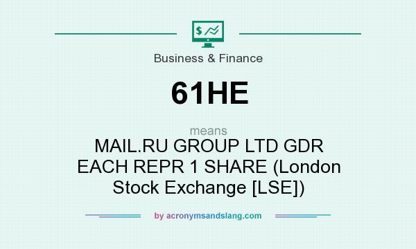 What does 61HE mean? It stands for MAIL.RU GROUP LTD GDR EACH REPR 1 SHARE (London Stock Exchange [LSE])