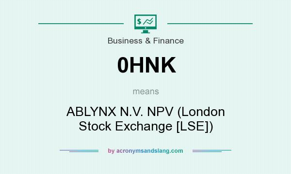 What does 0HNK mean? It stands for ABLYNX N.V. NPV (London Stock Exchange [LSE])