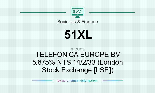 What does 51XL mean? It stands for TELEFONICA EUROPE BV 5.875% NTS 14/2/33 (London Stock Exchange [LSE])
