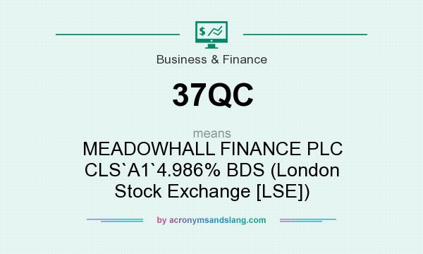 What does 37QC mean? It stands for MEADOWHALL FINANCE PLC CLS`A1`4.986% BDS (London Stock Exchange [LSE])