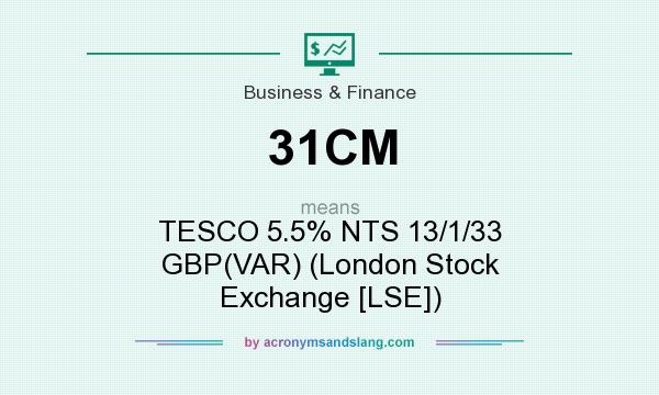 What does 31CM mean? It stands for TESCO 5.5% NTS 13/1/33 GBP(VAR) (London Stock Exchange [LSE])