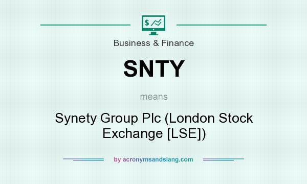 What does SNTY mean? It stands for Synety Group Plc (London Stock Exchange [LSE])