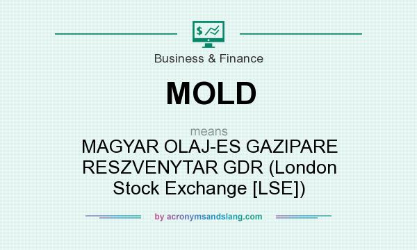 What does MOLD mean? It stands for MAGYAR OLAJ-ES GAZIPARE RESZVENYTAR GDR (London Stock Exchange [LSE])