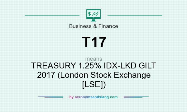 What does T17 mean? It stands for TREASURY 1.25% IDX-LKD GILT 2017 (London Stock Exchange [LSE])