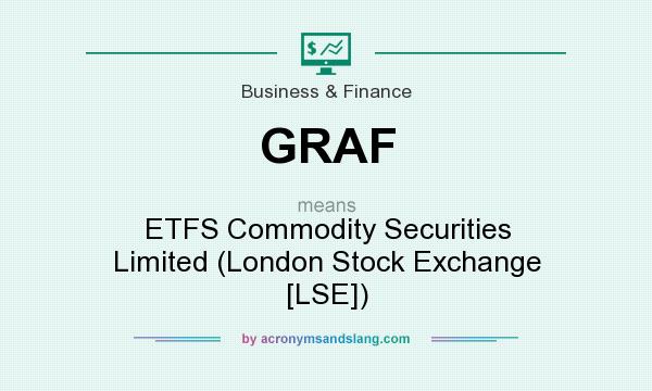 What does GRAF mean? It stands for ETFS Commodity Securities Limited (London Stock Exchange [LSE])
