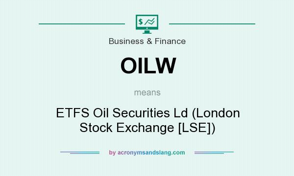 What does OILW mean? It stands for ETFS Oil Securities Ld (London Stock Exchange [LSE])