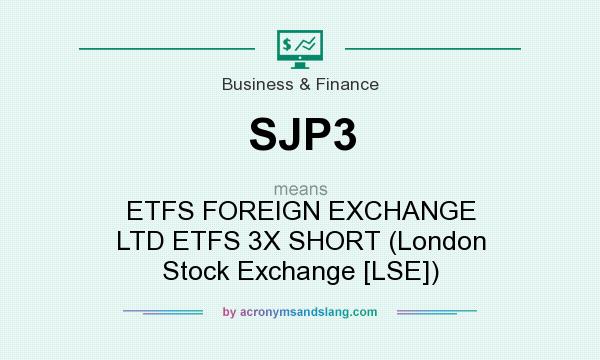 What does SJP3 mean? It stands for ETFS FOREIGN EXCHANGE LTD ETFS 3X SHORT (London Stock Exchange [LSE])